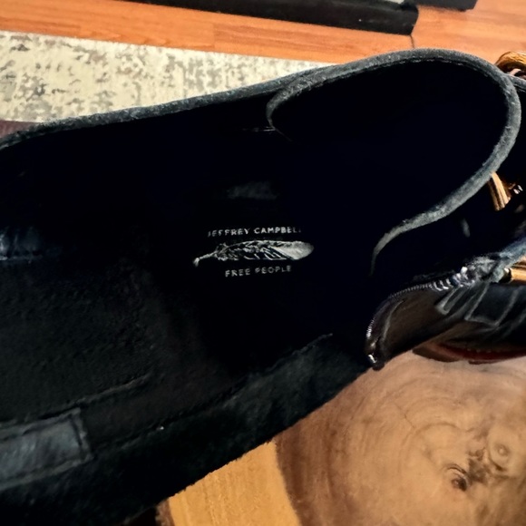 Women’s Jeffrey Campbell for Free People big buckle combat boots. Size 6.5. - Picture 9 of 11